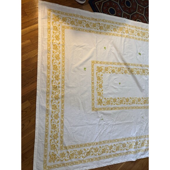 Williams-Sonoma French Border Style Floral Banquet Tablecloth 103 X 70 READ - Picture 6 of 16